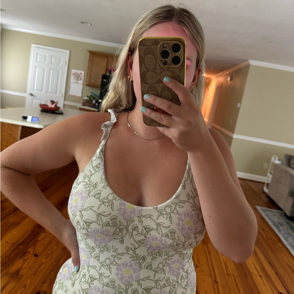 Roller Rabbit Daphne Floral Print Ruffle Strap Swimsuit - one piece - Picture 2 of 3